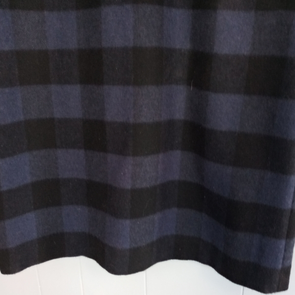 More & More Blue Wool Plaid Dress - Picture 9 of 11